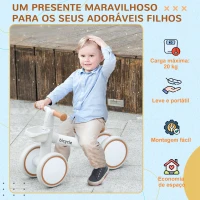 AIYAPLAY Bicicleta sem Pedais para Crianças de 12-36 Meses Bicicleta de Equilíbrio com Assento Ajustável 56x27x39 cm Marrom(m-7)