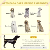 PawHut Casa para Cães de Madeira com Teto Abatível Porta com Cortina e Fundo Amovível 101x66,5x70,5cm Cinza Escuro(m-4)