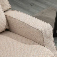 HOMCOM Fotoliu Rabatabil 150° – Electric, Port USB, Bej(m-9)