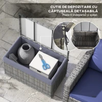 Outsunny Cutie de Depozitare pentru Exterior, Gri(m-6)
