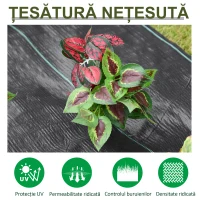 Outsunny Folie pentru Protectia Solului Drenanta si Respirabila(m-5)