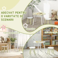 ZONEKIZ Set Masa Si Scaune Pentru Copii 2-5 ani Galben(m-6)
