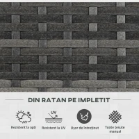 Outsunny Pat De Flori De Sine Statator Pentru Gradina, Jardiniera Pentru Plante Cataratoare 84x30x107cm Gri Deschis(m-7)