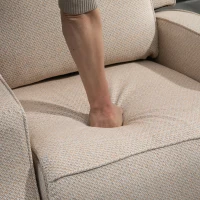 HOMCOM Fotoliu Rabatabil 150° – Electric, Port USB, Bej(m-8)