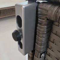 Outsunny Dulap de Depozitare din Ratan PE, Gri(m-7)