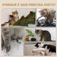 PawHut Prateleiras de Parede para Gatos 4 Peças com Rede Plataforma Semicircular Plataformas de Salto e Poste de Sisal Cinza(m-6)