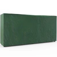 Outsunny Stojak na drewno kominkowe, 0,6 m³, z pokrywą, malowany proszkowo metal, do 200 kg, Czarny/Ciemnozielony(m-1)