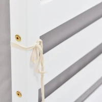 Functional Loft Bunk Bed with Desk and Storage, Twin Bedframe with Drawers and Cushions, Space-Saving Design, 196x101x168 cm, White(m-14)