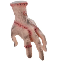 HOMCOM Horror Hand, Halloween Decor, geactiveerd met Geluid/Aanraking, beweeglijk, Geluid(m-10)