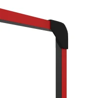 SPORTNOW Basketbalring voor Wandmontage, Binnen/Buiten, Stevige PC-Achterkant, Nylonnet, Stalen Rand, 113x61x73 cm(m-9)