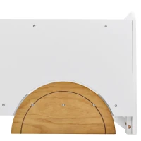 Children's Jeep Bed with MDF Wheels and Pine Frame, Kids SUV Ride On Car Style, 197x95x124 cm, White(m-9)