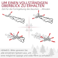 HOMCOM Kunstkerstboom, Slank, Met Dennenappels, Brandvertragend, 54 x 195 cm, Groen(m-5)