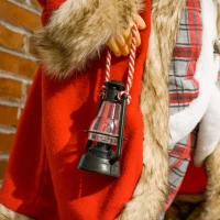 HOMCOM 4'6" Animated Santa Claus Figure, with Sound - Red(m-8)