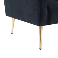 3-in-1 Klappsofa mit 3-fach verstellbarer Rückenlehne, ideal für Wohnzimmer und Schlafzimmer, Schwarz(m-8)