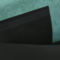 HOMCOM Divano 3 Posti in Tessuto Stile Vintage con Cuscini e Piedini in Legno, 184x77x81cm, Verde(m-9)