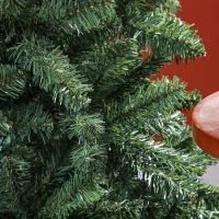 HOMCOM Árvore de Natal Artificial 180 cm com 760 Ramos de Arame de Memória e Base Recolhível Árvore de Natal Verde(m-9)