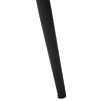 Ensemble de 4 modernes Chaises de salle à manger recouvertes de lin sergé avec Dossier, structure en métal, montage facile, Gris(m-5)