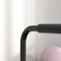 SPORTNOW Set 2 Bare pentru Dips Reglabile pe 4 Înălțimi cu Mânere Antiderapante, 70x50x80-105 cm, Negru(m-9)