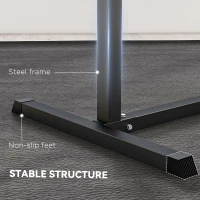 SPORTNOW Bancă Romană Reglabilă pe 6 Poziții cu Mânere Laterale, Bancă pentru Abdomen, 110x70x95 cm, Negru(m-7)