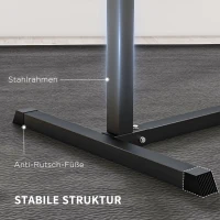 SPORTNOW Buik- & Rugtrainer, Activeert Spieren, 6 Beenrolposities, Zijhandvatten, Stalen Frame(m-7)