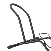 SPORTNOW Cavalet pentru Biciclete pentru Anvelope, Suport de Bicicletă de Podea din Oțel, 59x41x38 cm, Negru(m-8)