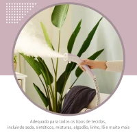 HOMCOM Ferro de Engomar a Vapor com Depósito de 1,4L e Temperatura Ajustável em 11 Níveis 26x21,5x146 cm Rosa(m-7)