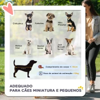 PawHut Carrinho de Passeio para Animais de Estimação Dobrável com Cesta de Armazenamento e Travão 75x45x97cm Café(m-4)