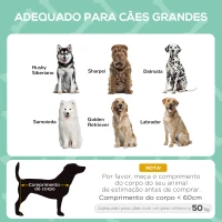 PawHut Cama elevada para animais de estimação com toldo Portátil e removível tecido respirável 92x76x90 cm cinza(m-4)