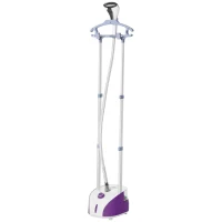 HOMCOM Ferro de Engomar Vertical Depósito 2L 1950W e Temperatura Ajustável em 11 Níveis 24x35x47,5-122,5 cm Roxo e Branco(m-11)