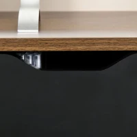 HOMCOM Suporte de TV para TV de 50 "com 2 gavetas e compartimento aberto Estilo Moderno 122x39x46 cm Marrom(m-9)