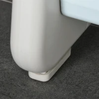 HOMCOM Scăunel cu 2 Trepte, Scară pentru Toaletă, Baie și Bucătărie pentru Copii de 2-5 Ani, 43,5x38,5x61 cm, Gri(m-8)