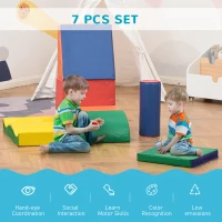 Homcom Blocuri Moi pentru Copii – Set 7 Piese Educational 1–3 Ani(m-4)