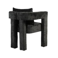 Set of 2 Lounge Chair with Hollow Armrest, Comfortable Cushions and Pillows, Occasional Accent Armchair for Sitting Room, 60x44x65 cm, Black(m-12)