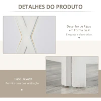 HOMCOM Biombo de 3 Paineis Separador de Ambientes Dobrável 136,5x170cm Divisória para Espaços de Madeira Decoração Elegante Branco(m-6)