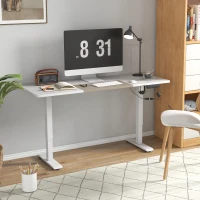 Vinsetto 72-116cm Adjustable Electric Standing Desk, with LED Display - White(m-2)