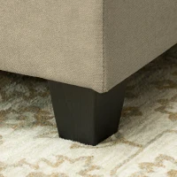 HOMCOM 'L' Shape Modular Sofa, with Storage - Light Brown(m-9)