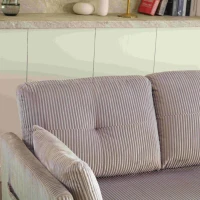 L-förmiges Samt-Sofa, ausziehbares und umwandelbares Schlafsofa mit Stauraumsitzen, Hellgrau(m-6)