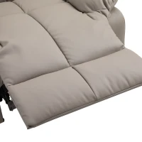 HOMCOM Elektrisch Massagesessel Fernsehsessel mit Liegefunktion 8 Massagepunkte Grau 94 x 99 x 99 cm(m-13)