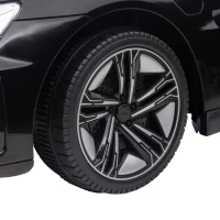 HOMCOM Kinderauto, Elektroauto, Audi-lizenziert, mit Sicherheitsgurt, Fernbedienung, Licht, schwarz, 103 x 58 x 41cm(m-15)