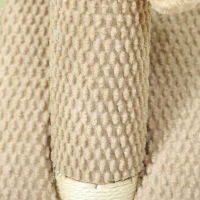 PawHut Krabpaal met Krabblad, Speelbal, Noppenstructuur/Sisal, 54 cm, Lichtbruin(m-8)