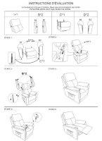 Fauteuil de Relaxation Inclinable Manuel avec Repose-pieds Extensible, Poche Latérale, en Tissu et Éponge, 82x92x99 cm, Gris(m-11)