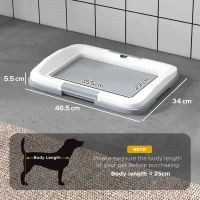 PawHut Dog Toilet Tray for Training Dogs, Dog Litter Tray for Indoor, Outdoor, 47 x 34 x 6cm(m-3)