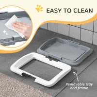 PawHut Dog Toilet Tray for Training Dogs, Dog Litter Tray for Indoor, Outdoor, 47 x 34 x 6cm(m-5)