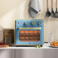 HOMCOM 20L 90-230℃ Mini Electric Oven - Blue(m-9)