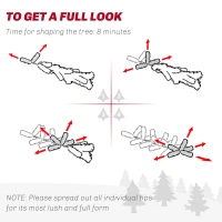 HOMCOM 7ft Artificial Bare Pencil Christmas Tree - Green(m-7)