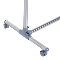 HOMCOM Heavy Duty Clothes Hanger Garment Rail Hanging Display Stand Rack w/ Wheels Adjustable(m-9)