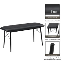 Industrial Dining Table and Chairs Set with Bench, Retro Kitchen Dining Set, MDF and Steel Frame, 110x70x79 cm, Brown(m-6)