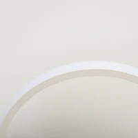 HOMCOM Lámpara de Techo LED IP20 46W 4500lm con 3 Círculos Iluminación de Techo de Aluminio para Comedor Dormitorio Salón 56x47x8 cm Plata(m-8)