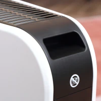 HOMCOM Termosifon Electric cu 3 Moduri, Temporizator, Termostat și Ecran Tactil LED, 60x18,5x39,5 cm, Alb(m-8)