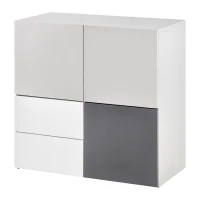 HOMCOM Dulap multifunctional cu sertare si usi, mobilier pentru Camera de zi Dormitor Birou(m-1)